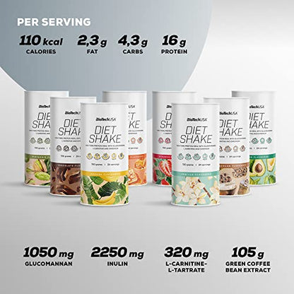 BioTechUSA Diet Shake - High-Protein, Low-Fat - with Superfoods, Chromium, Glucomannan