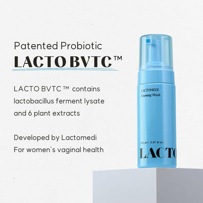 LACTOMEDI Feminine Foaming Wash - Gentle Foam Cleanser for Intimate Hygiene - pH-Balanced Formula