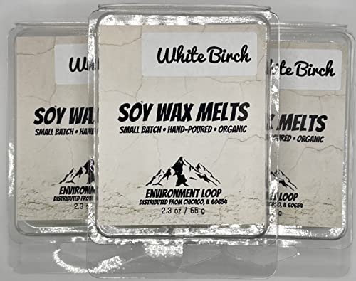Environment Loop Wax Melt Cubes, 3 Pack of 2.3 OZ Soy Wax Melts for Warmers, Maximum Scent 