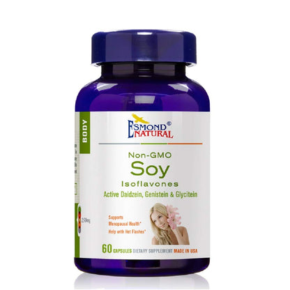 Esmond Natural: Soy Isoflavones Non-GMO (Supports Menopausal Health & Hot Flashes), GMP, Natural