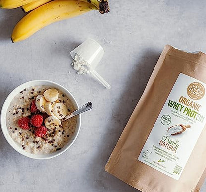 Ekopura Organic Whey Protein 500g - 80% Protein - Hormone Free, GMO-Free, Soy-Free, Additive Free