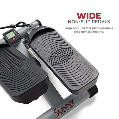 Sunny Health & Fitness Mini Stepper for Exercise Low-Impact Stair Step Cardio Equipment