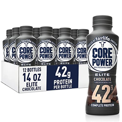 Core Power Fairlife Elite 42g High Protein Milk Shakes For kosher diet, Ready to Drink 