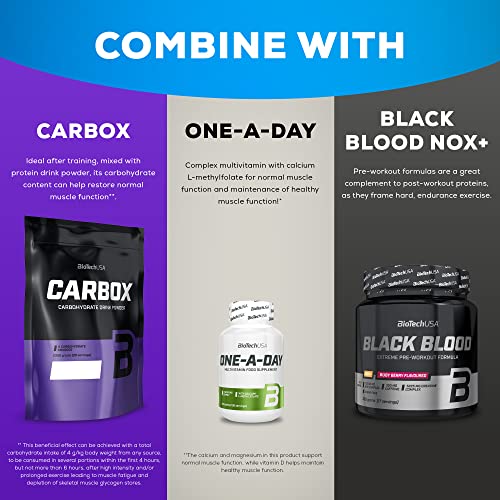BioTechUSA 100% Pure Whey - Protein Powder with BCAA and Glutamine - Gluten-Free, Palm Oil Free