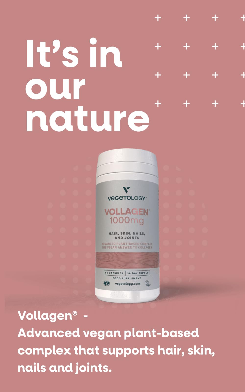 Vegetology Vollagen Plant Based Complex - Plant Based Protein Alternative to Collagen