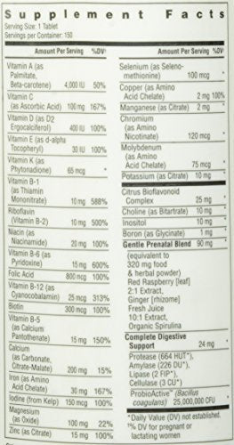 Rainbow Light Prenatal One Multi-Vitamin Tablets, 150 Count