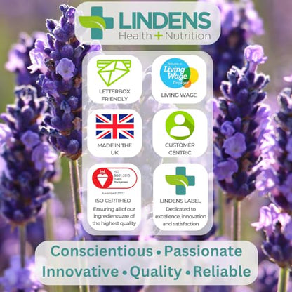 Lindens 500mg Magnesium Tablets - 90s 1-a-Day - Made in The UK - Tiredness, Muscle