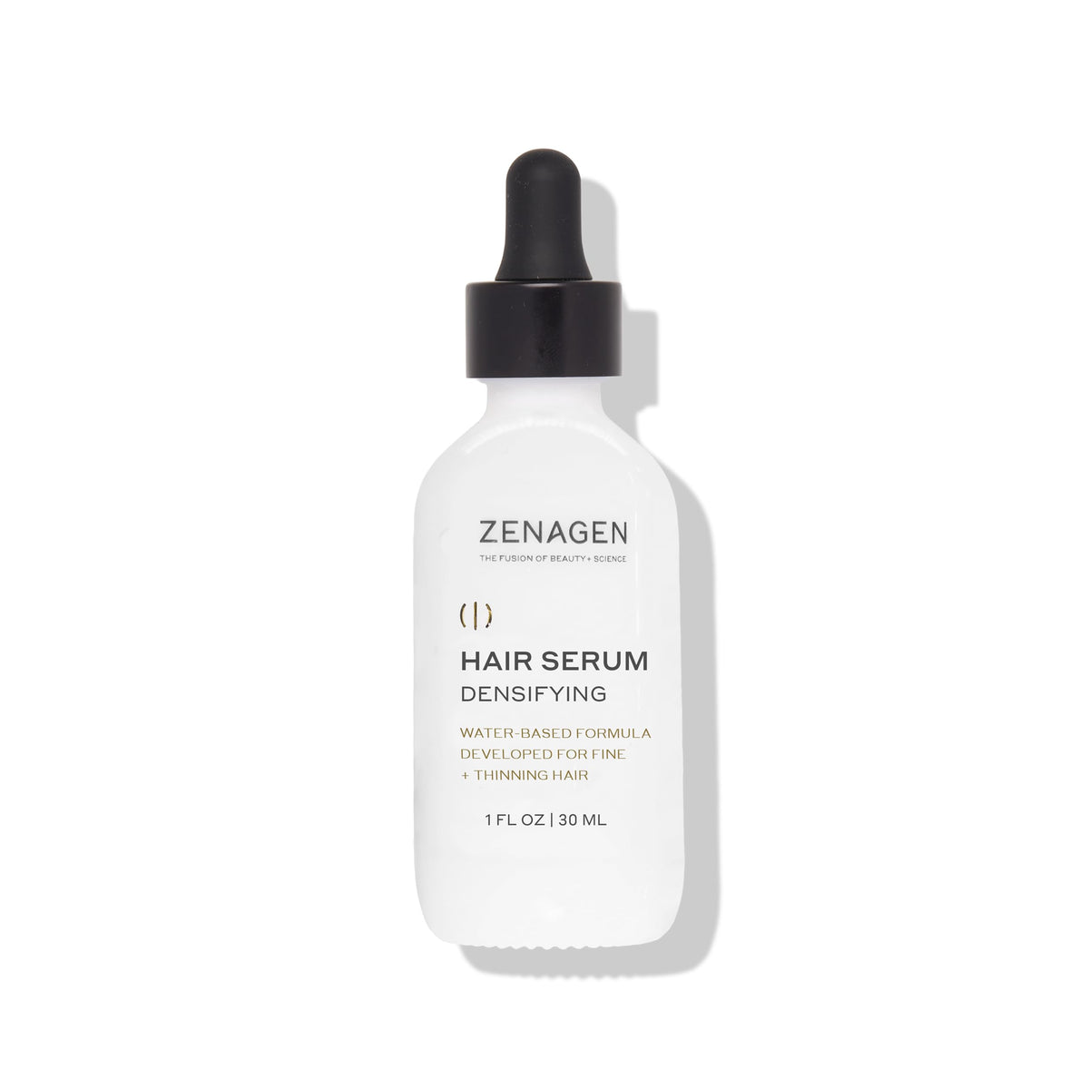 ZENAGEN Densifying Hair Serum for Fine + Thinning Hair - Boosts Hair Density, Strengthens & Nourishes Hair Follicles, Non-Greasy Water-Based Formula, Plant-Based, Vegan, All Hair Types, 1 oz