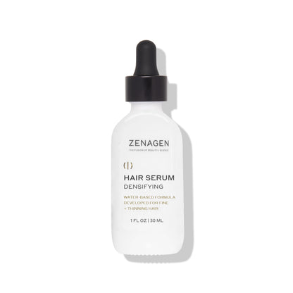 ZENAGEN Densifying Hair Serum for Fine + Thinning Hair - Boosts Hair Density, Strengthens & Nourishes Hair Follicles, Non-Greasy Water-Based Formula, Plant-Based, Vegan, All Hair Types, 1 oz
