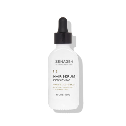ZENAGEN Densifying Hair Serum for Fine + Thinning Hair - Boosts Hair Density, Strengthens & Nourishes Hair Follicles, Non-Greasy Water-Based Formula, Plant-Based, Vegan, All Hair Types, 1 oz