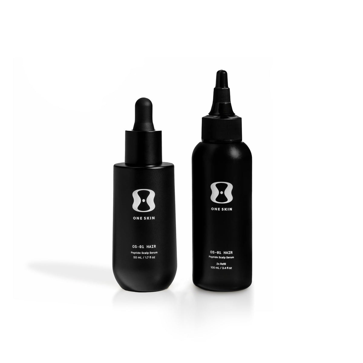 oneskin HAIR OS-01 Peptide Scalp Supplement Bundle - Reduce Shedding & Support Hair Density, 150 mL / 5 Fl Oz