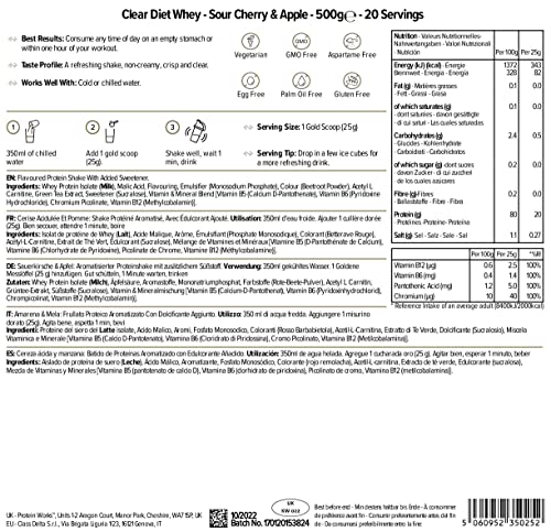Protein Works - Clear Diet Whey Protein Isolate Powder - Refreshing High Protein Drink