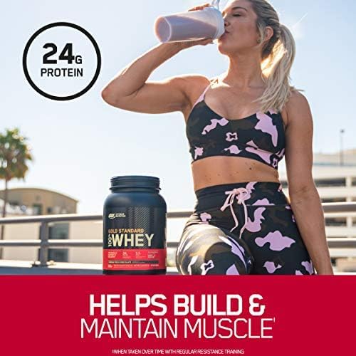 Optimum Nutrition Gold Standard 100% Whey Protein Powder, Double Rich Chocolate