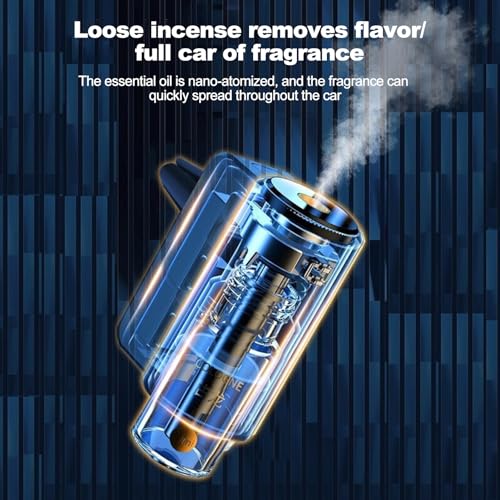VEAREAR Smart Car Air Freshener Diffuser, Car Essential Oil Diffuser with 3 Adjustable Intensity Modes