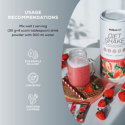 BioTechUSA Diet Shake - High-Protein, Low-Fat - with Superfoods, Chromium, Glucomannan