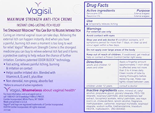 Vagisil Maximum Strength Anti Itch Creme, 1 Ounce