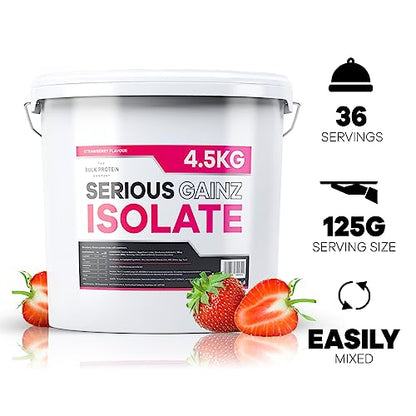 The Bulk Protein Company, Serious Gainz Isolate - 4.5kg - Whey Protein Powder