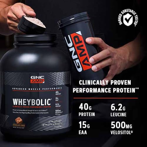 GNC AMP Wheybolic Protein Powder - Targeted Muscle Building and Workout Support