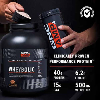 GNC AMP Wheybolic Protein Powder - Targeted Muscle Building and Workout Support