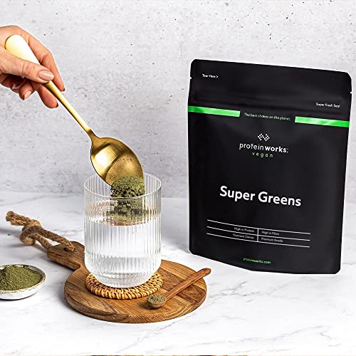 Protein Works Super Greens Powder - Nutrient Dense Detox Shake - Supports Immune System