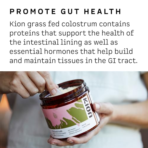 Kion Colostrum - Grass-Fed Bovine - Gut Health and Immune Support - 30 Servings