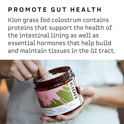 Kion Colostrum - Grass-Fed Bovine - Gut Health and Immune Support - 30 Servings