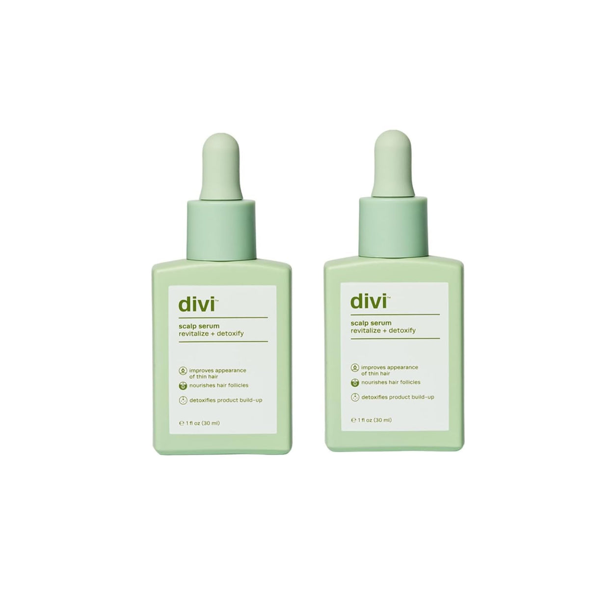 Divi Scalp Serum for Thinning Hair, 30ml - Clinically Tested, Nourishing Formula with Amino Acids, Caffeine & Rosemary Oil - Promotes Healthy Scalp, Reduces Oil & Product Buildup, Pack of 2