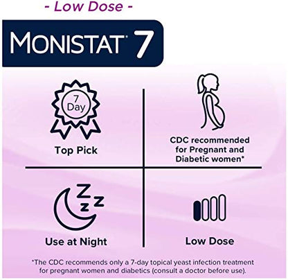 Monistat 7-Day Yeast Infection Treatment - Cream with Disposable Applicators