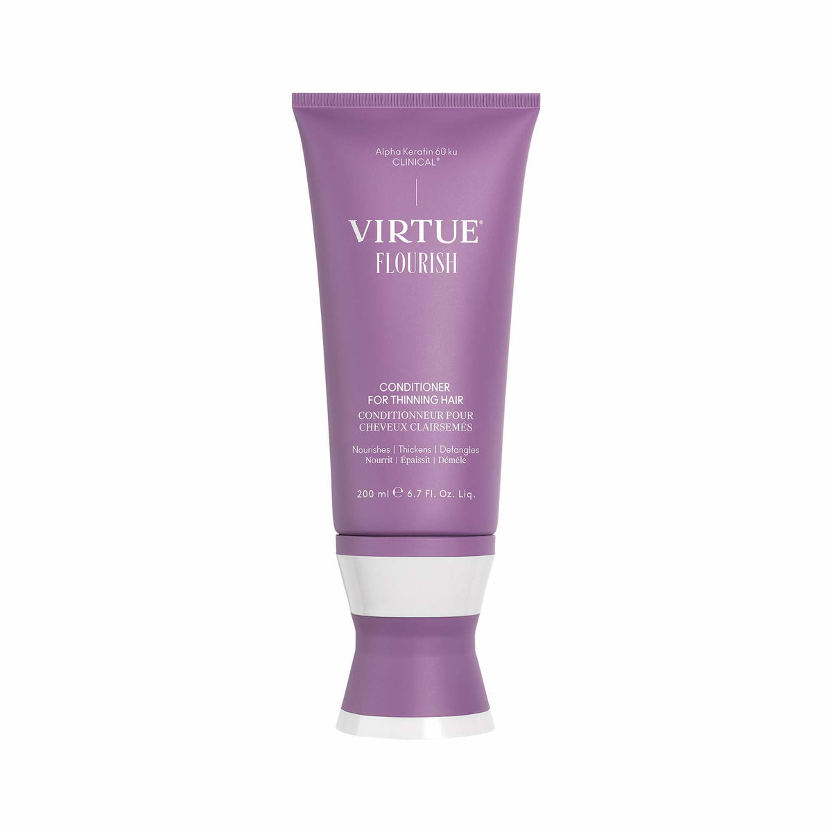 Virtue Flourish Conditioner for Thinning Hair - Nourishes, Thickens, Detangles Thinning Hair
