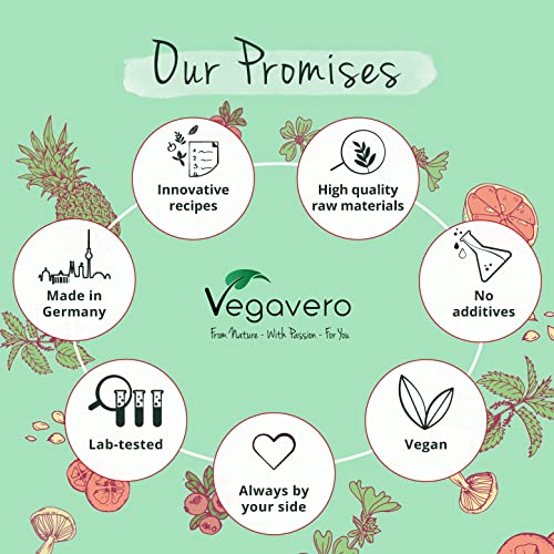 Vegavero Vegan Collagen Supplement - 2000mg - Complex with L-Lysine, L-Proline, Vitamin C (Acerola) & Superfoods Extracts - NO Additives, Lab-Tested - 120 Capsules
