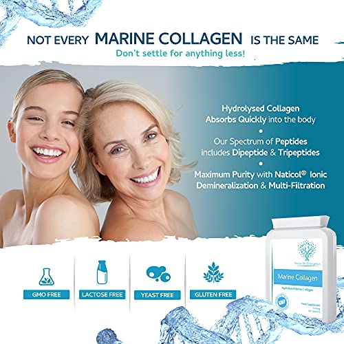 Marine Collagen 600mg 60 Capsules - Highly Bioavailable Naticol Type 1