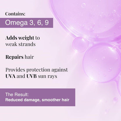 Bare Anatomy Ultra Smoothing Hair Serum Powered By Carbohydrate Complex & Niacinamide - Serum for Smooth & Shiny Hair - For Dry & Frizzy Hair - Women & Men - 100 ml