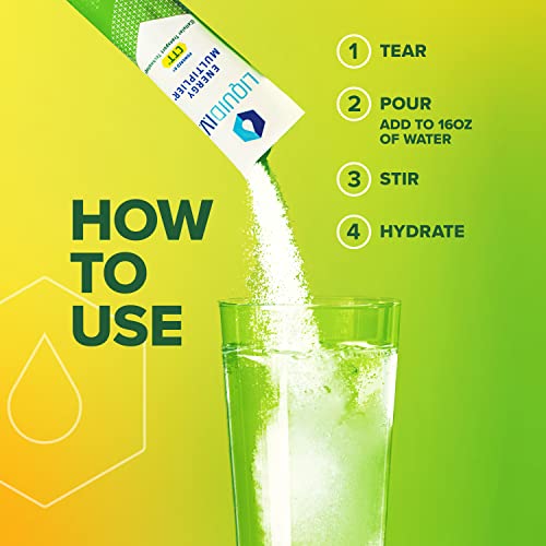 Liquid I.V. Hydration + Energy Multiplier - Mango Tamarind - Hydration Powder Packets