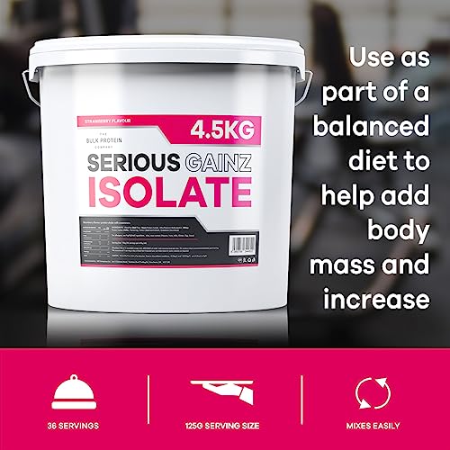 The Bulk Protein Company, Serious Gainz Isolate - 4.5kg - Whey Protein Powder