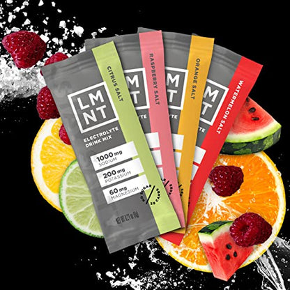 LMNT Zero-Sugar Electrolytes - Variety Salt - Hydration Powder Packets - No Dodgy Ingred