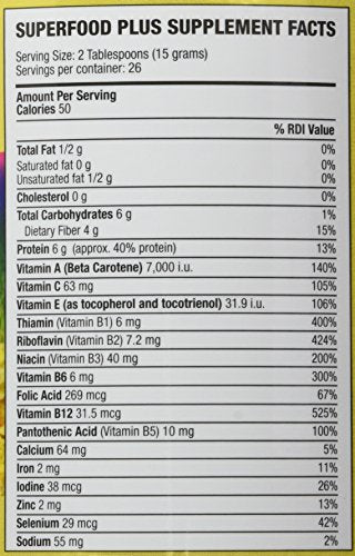 Dr. Schulze’s - SuperFood Plus - Vitamin & Mineral Herbal Concentrate - Dietary Supplement