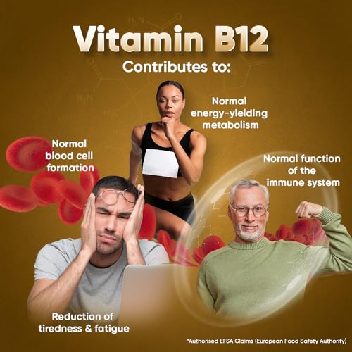 Vitamin B12 Tablets High Strength - 1000mcg Vegan B12 Supplement - 450 Pure Methylcob