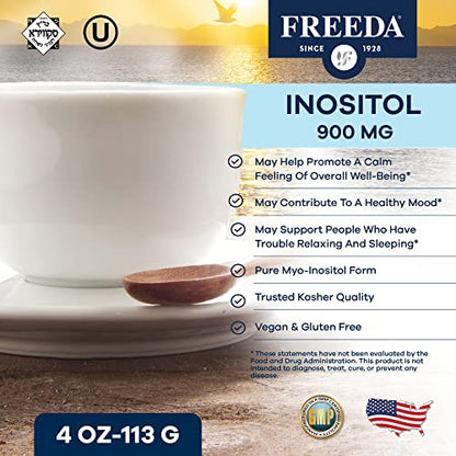 FREEDA Inositol Powder from Myo-Inositol - Hormone Balance for Women - PCOS Supplem