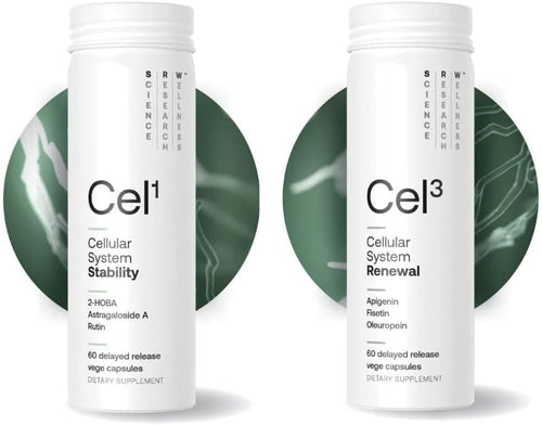 SRW Cel¹ Stability & Cel³ Renewal Supplements (1 Month Supply) - Bundle Pack - 60 Capsules