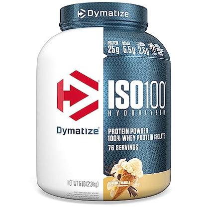 Dymatize ISO 100 Protein Powder with 25g of Hydrolyzed 100% Whey Isolate, Vanilla 5 