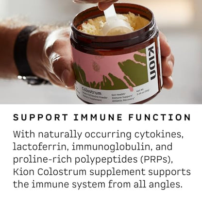 Kion Colostrum - Grass-Fed Bovine - Gut Health and Immune Support - 30 Servings