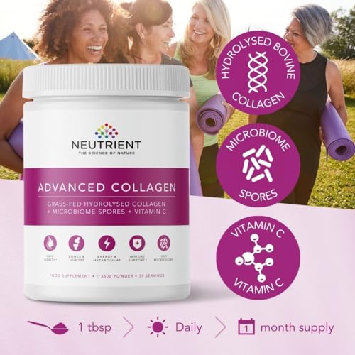 Neutrient Advanced Collagen Powder Supplement, Hydrolyzed Collagen Peptides