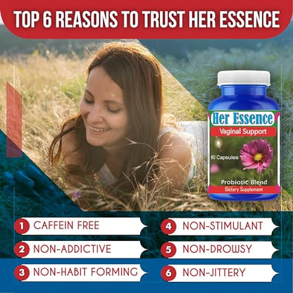 Her Essence Womens Probiotic for Gut Health, Prebiotics and Probiotics