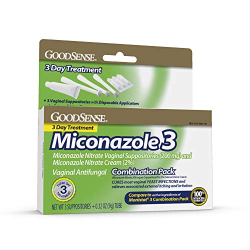 GoodSense Miconazole Nitrate Vaginal Suppositories (200 mg) and Miconazole Nitrate Cream (2%)