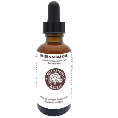 Best Natures Bhringraj Oil, Indian Eclipta Alba Oil, Pure and Natural, Cleans scalp, Improve overall appearance of hair. Goodbye Dandruff, For Graying, Hello Luminously shiny hair / 2 fl oz