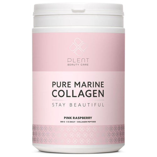 Plent Pure Marine Collagen Pink Raspberry - Stay Beautiful - 5G Daily - Collagen Peptides - 300g