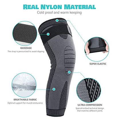 DAFUZ Tourmaline Acupressure self-Heating Shaping Knee Sleeve, Mugwort Acupressure