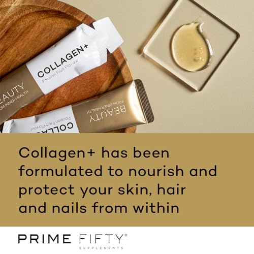 Prime Fifty Liquid Collagen 5,000mg, 14 x 15ml Sachets - Passion Fruit Flavour