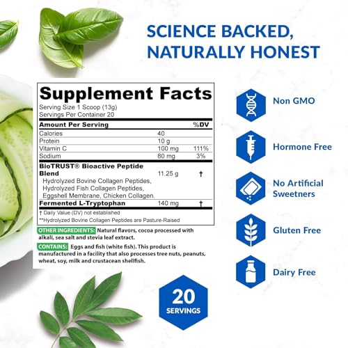 BioTrust Ageless Multi Collagen Peptides Powder - 5 Types (I, II, III, V, X) - Fruit Punch