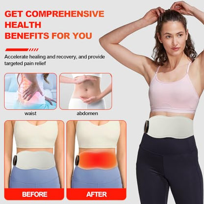 Red Light Therapy Belt Vibrating for Muscle Recovery and Pain Relief